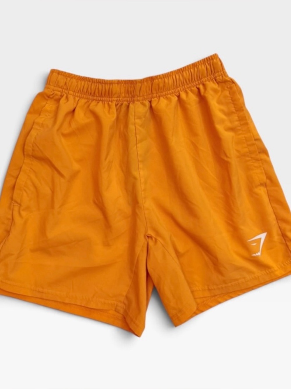 Gymshark orange pull on athletic shorts